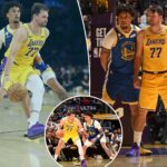 lakers’-luka-doncic-welcomes-warriors’-yaxel-lendeborg-to-nba:-‘talking-crazy’ 
