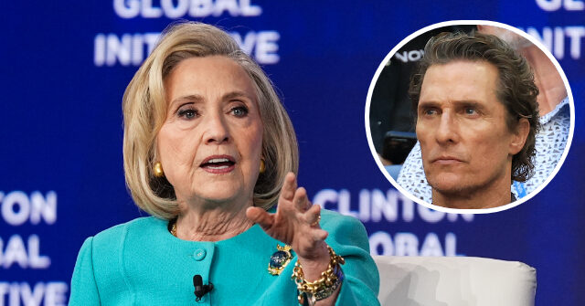 video:-hillary-clinton-lectures-matthew-mcconaughey-for-his-‘unfortunate’-call-for-voters-to-back-independent-candidates