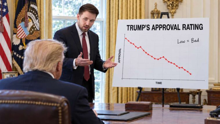 trump-aides-desperately-try-to-explain-approval-rating-not-like-golf-score