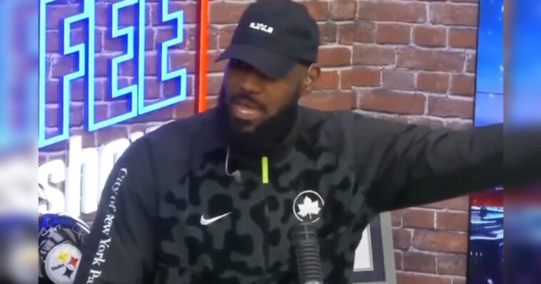 spoiled-nba-leftist-brat-lebron-james-gets-caught-performing-a-disrespectful-act-during-the-national-anthem-–-trump-responds-with-fire-(video)