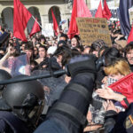watch:-spanish-far-left-rioters-try-to-crash-vox-party-rally-in-a-coruna,-stage-night-of-chaos