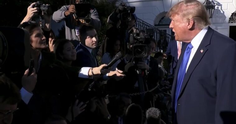 watch:-trump-spars-with-leftwing-media-and-cnn’s-kaitlan-collins-over-amy-acton’s-mother-appearing-in-campaign-ad-–-“if-it-were-my-mother,-i’d-be-fair-game!”