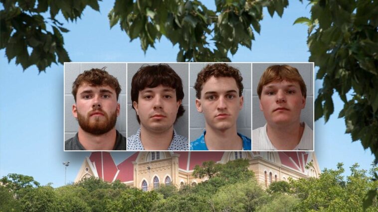 four-fraternity-pledges-arrested-on-hazing-allegations-after-teen-forced-into-truck:-cops