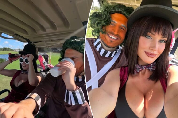 paige-spiranac-spills-out-of-costume-in-tequila-fueled-halloween-golf-video