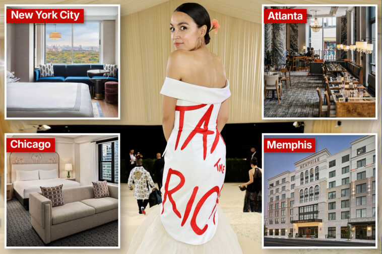 aoc’s-‘champagne-communist’-campaign-lives-it-up-at-luxury-hotels,-splurging-nearly-$50k-on-stays-across-us