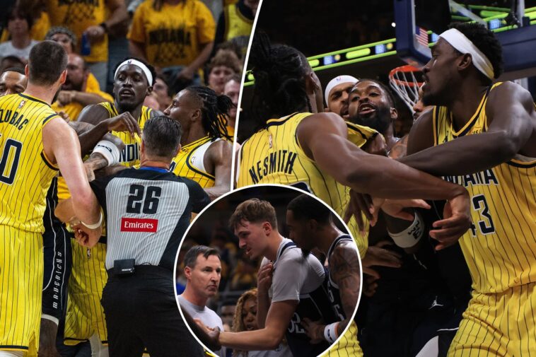 pacers,-mavericks-get-into-heated-scuffle-as-cooper-flagg-injures-shoulder-after-flagrant-foul