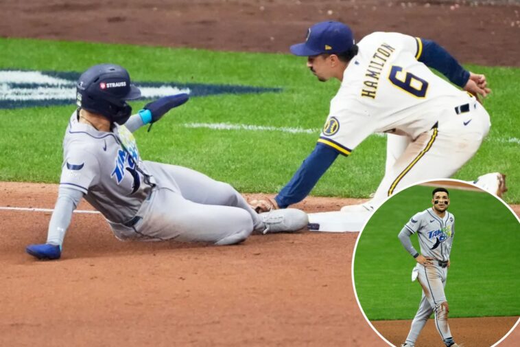 rays’-outfielder-apologizes-for-costly-baserunning-mistake-in-game-1-loss:-‘not-the-smartest-move’