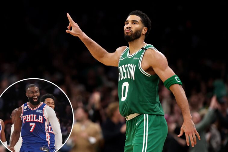 jayson-tatum-claims ‘there’s-no-beef’-with-jaylen-brown-after-trade:-‘ain’t-no-f–king-shaq-and-kobe’