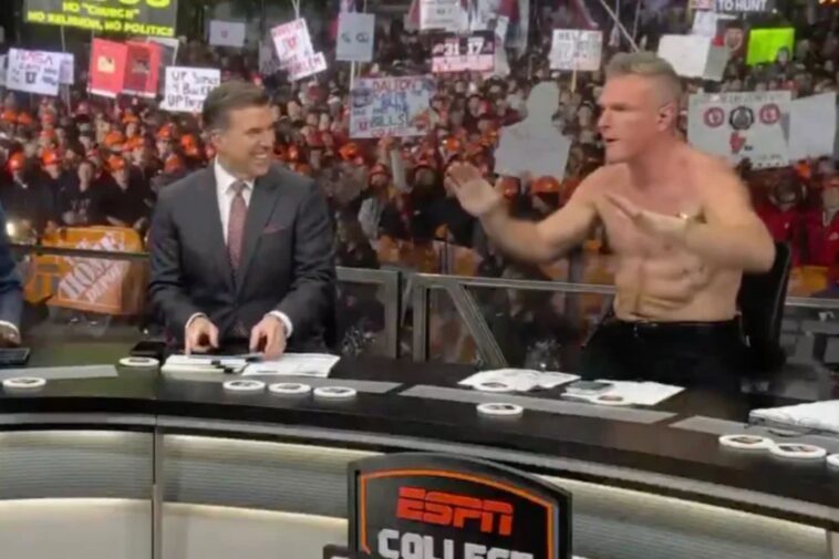 pat-mcafee-throws-jab-at-new-york-times-again-as-he-goes-shirtless-on-‘college-gameday’