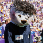 lsu’s-mike-the-tiger-stalks-referee-while-dressed-as-michael-myers,-appears-to-be-steered-away-by-staffer