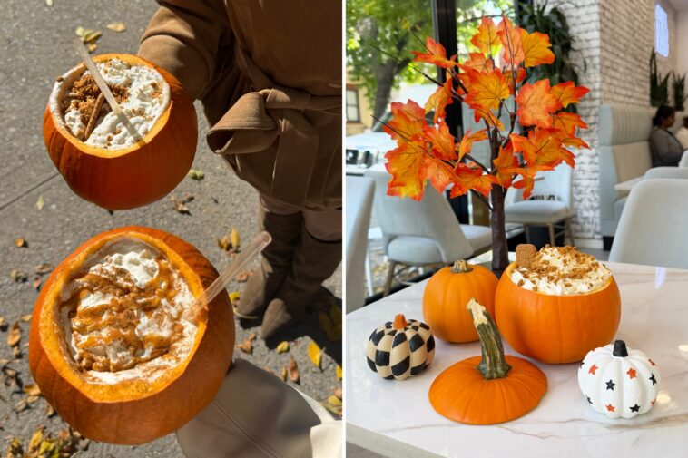 nyc-coffee-shop-serves-up-pumpkin-spice-lattes-—-inside-real-pumpkins
