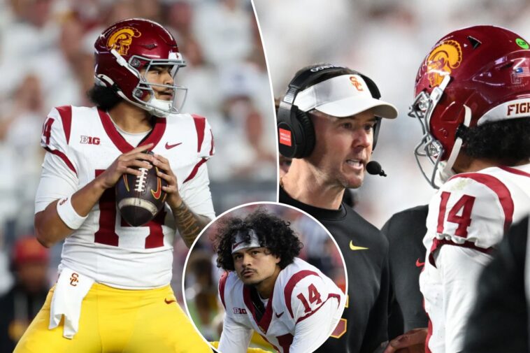 usc’s-jayden-maiava-throws-2-interceptions-in-first-quarter-vs.-wisconsin