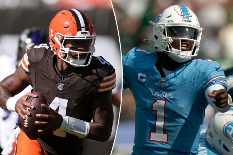 browns-vs.-titans-prediction,-best-bets:-cam-ward,-deshaun-watson-to-struggle-in-week-7