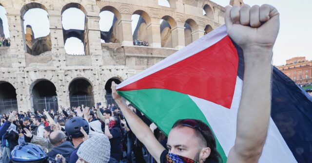rioters-storm-colosseum-in-rome,-clash-with-police-across-italy