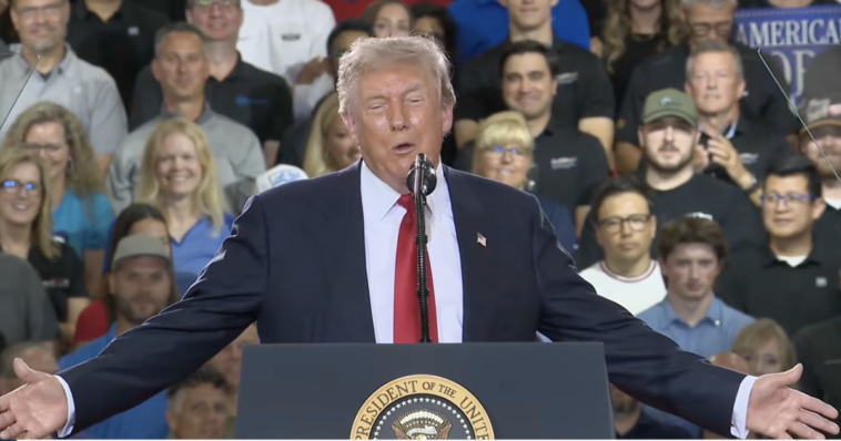 watch-live:-trump-holds-midterm-rally-for-mike-rogers-in-port-huron,-michigan-with-rapper-nicki-minaj