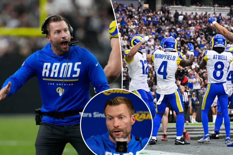 sean-mcvay-delivers-best-coaching-performance-of-season-as-rams-beat-raiders,-revive-playoff-hopes