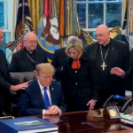 white-house-defends-trump-after-archbishop-calls-prayer-moment-‘manipulated’-ahead-of-midterms