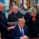 white-house-defends-trump-after-archbishop-calls-prayer-moment-‘manipulated’-ahead-of-midterms