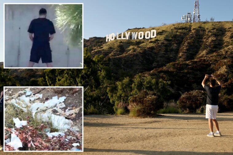 fed-up-hollywood-sign-neighbors-blast-tourist-chaos,-vendors-turning-streets-into-‘public-toilet’