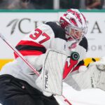 connor-hellebuyck-turns-in-stellar-debut-as-devils-rout-stars-for-fourth-straight-win