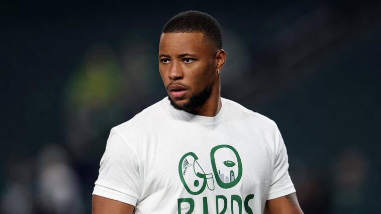eagles’-saquon-barkley-says-nfl-directed-him-to-sell-stake-in-prediction-market-platform