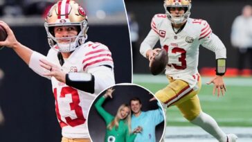 brock-purdy,-wife-jenna-provide-major-pregnancy-update-during-49ers-halloween-party