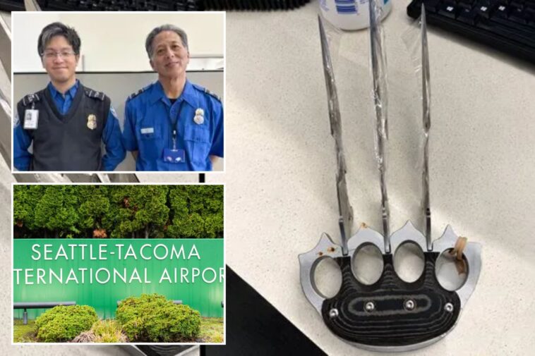 tsa-officers-find-bizarre-weapon-with-‘wolverine-style-claws,-freddy-krueger-blades’-at-seattle-airport