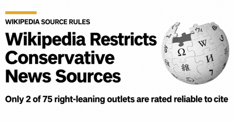 exclusive-report:-wikipedia-prohibits-content-from-97%-of-conservative-news-websites